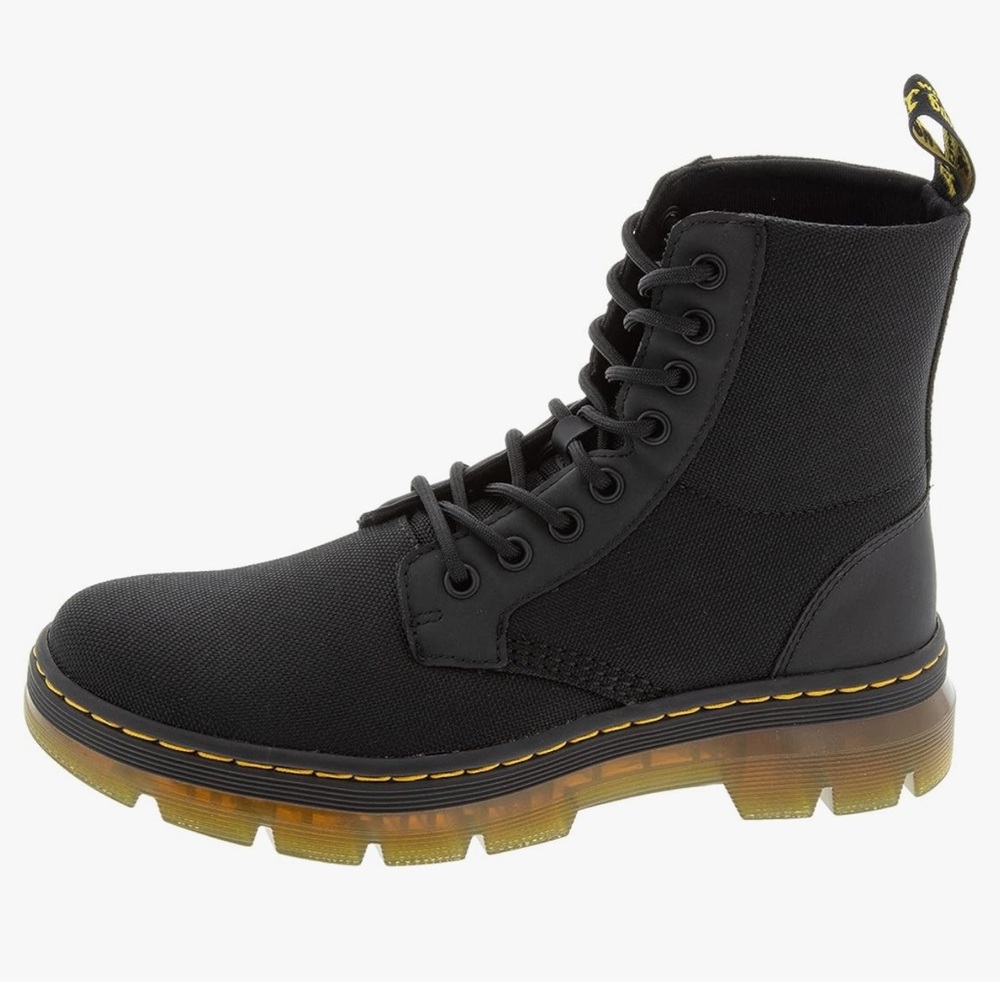 Dr. Martens Men's Combs Nylon Combat Boot - Men 7 / Women’s 8